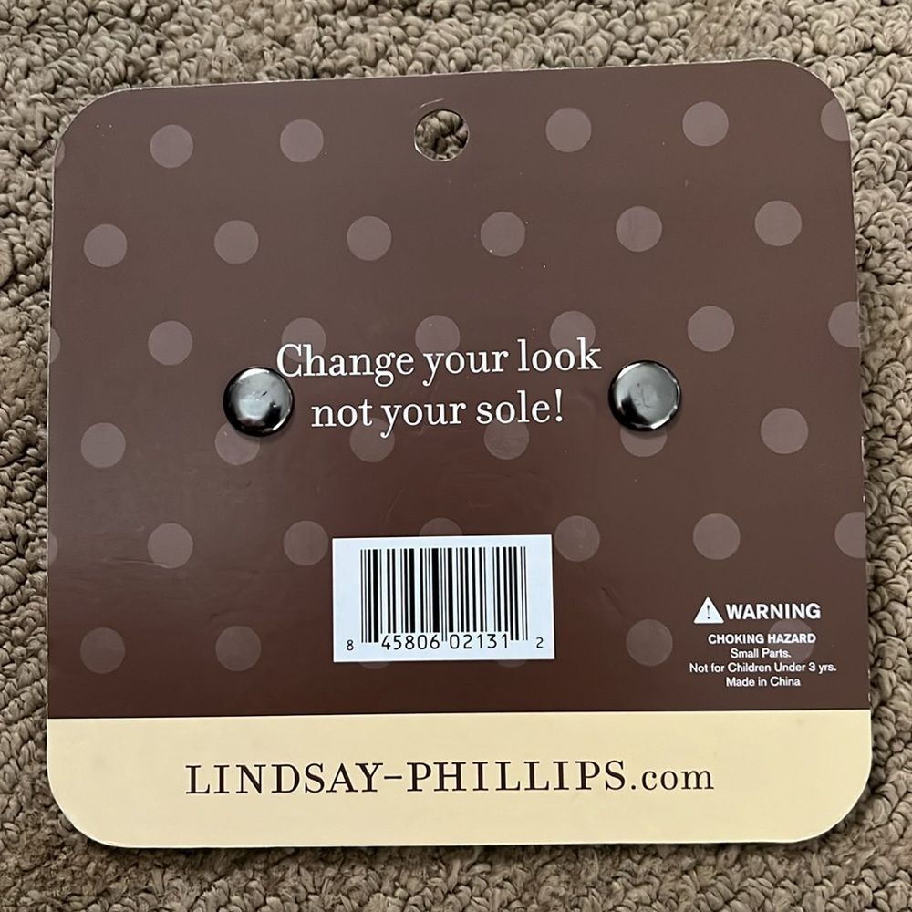NEW Lindsay Phillips “Shelby”Interchangeable Shoe Snaps - Picture 3 of 3